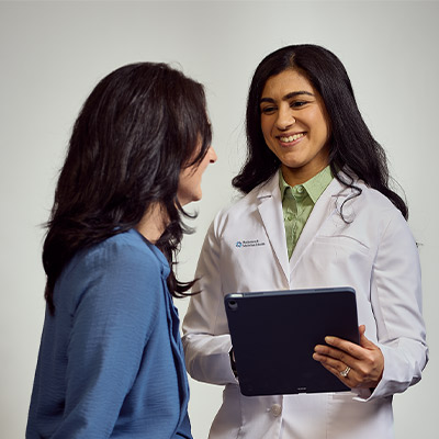 Dr. Kapur with patient