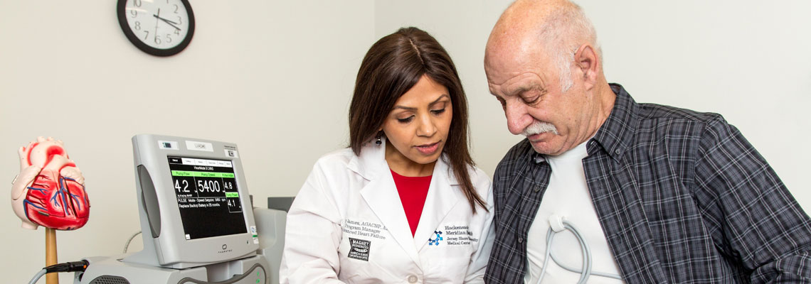 Patient speaking with doctor about heart health
