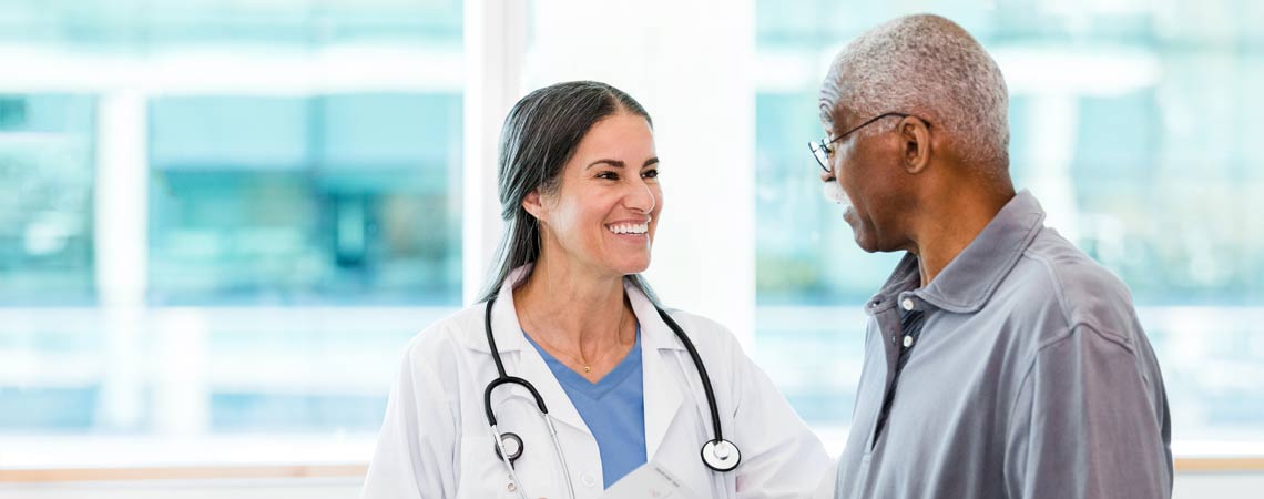 patient and physician engaging