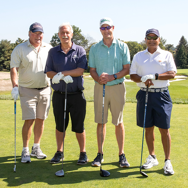Men on a golf course