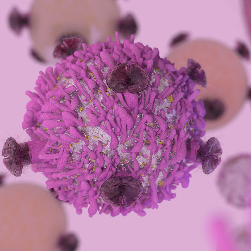graphic of a virus