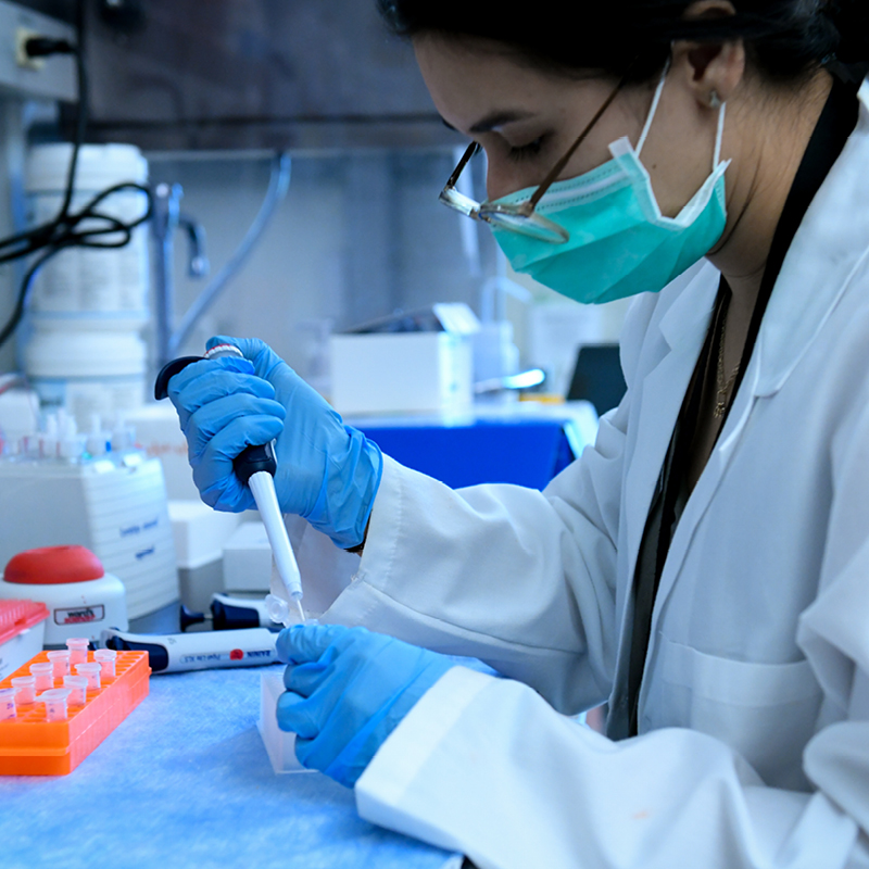 Doctor in a lab