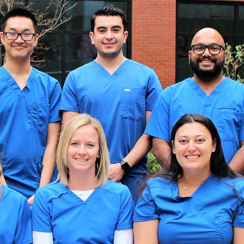 A group of students at the Florence M. Cook School of Medical Laboratory Science.