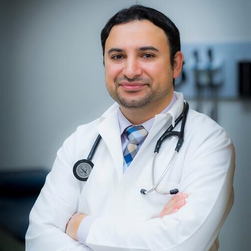 Cropped photo of Dr. Harsouni