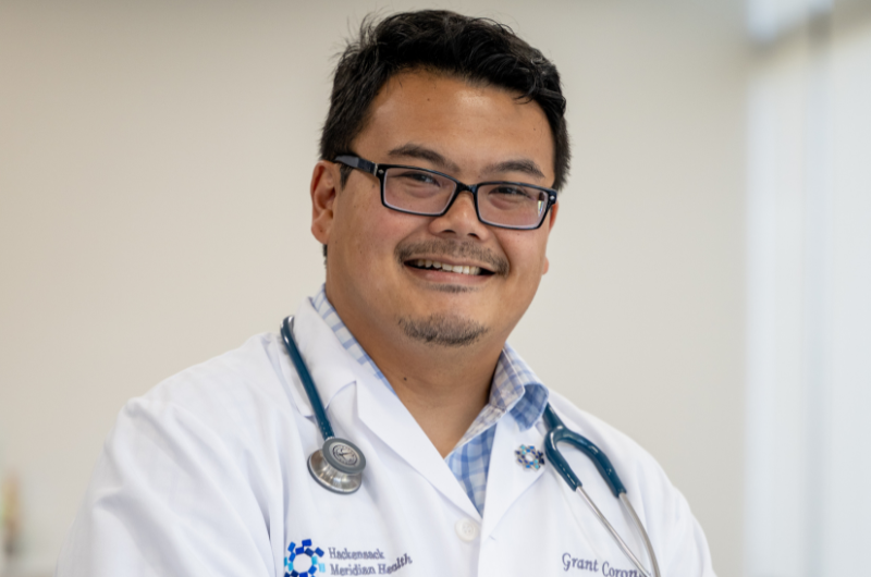 Dr. Grant Coronica of Hackensack Meridian Health poses in a professional photo.