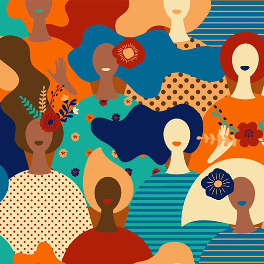 Women's collage print