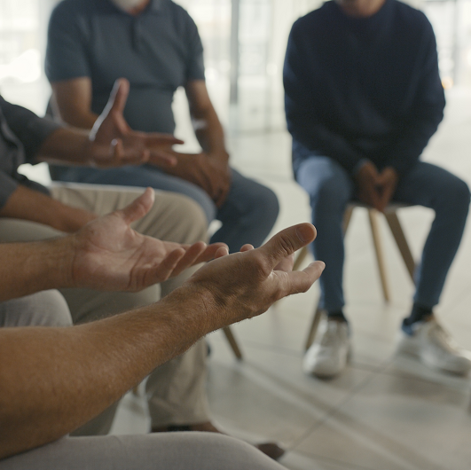 Group therapy session 