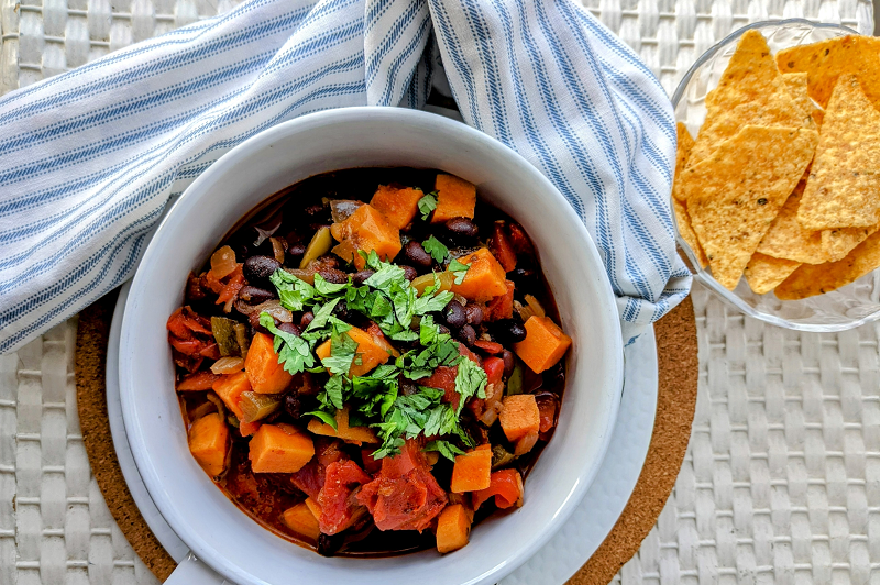 Sweet Potato and Black Bean Chili