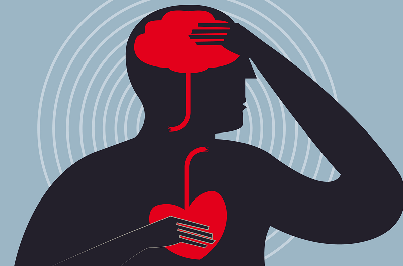 Illustration to represent heart attack and stroke
