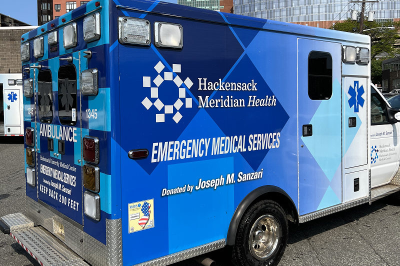 Hackensack Meridian Health's EMS vehicle