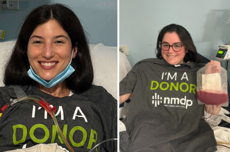 Julie and Emily, pictured, are stem cell transplant donors.