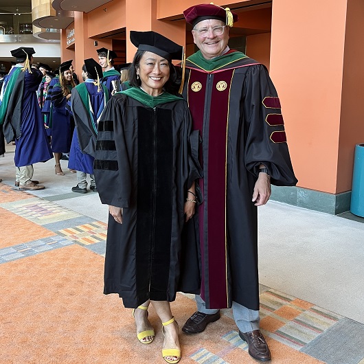 School of Medicine leaders at graduation