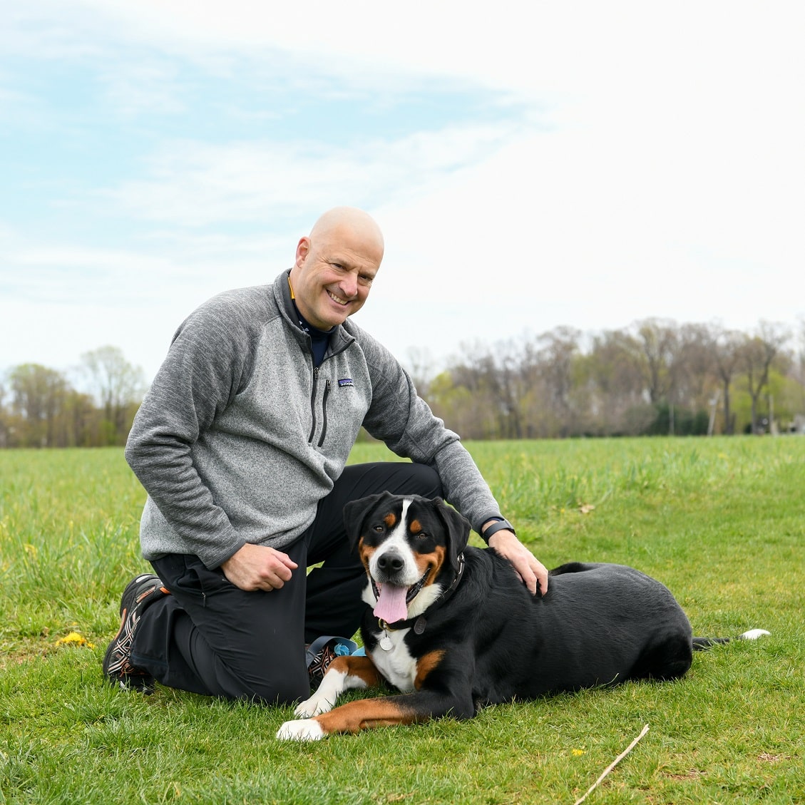 Frank Salerno and dog