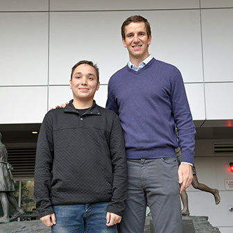 Eric Viscito and Eli Manning