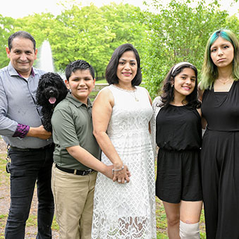 Tatiana Gonzalez and family