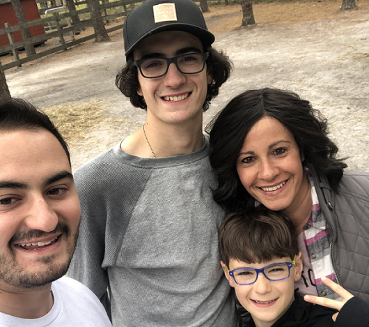 Jess Wilkinson and her family