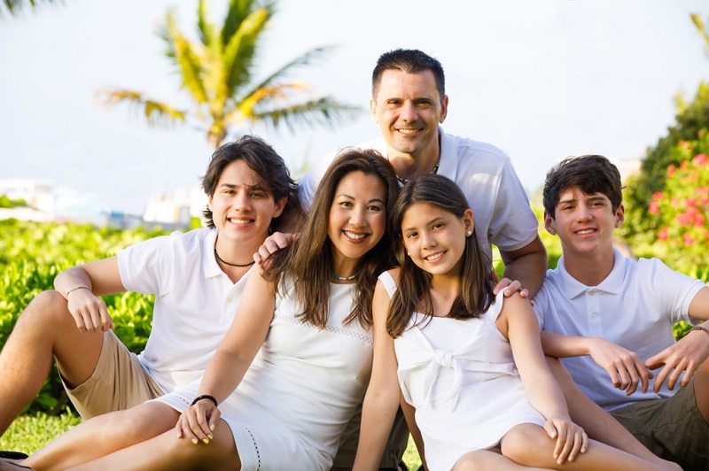 Jason Haviland and his family