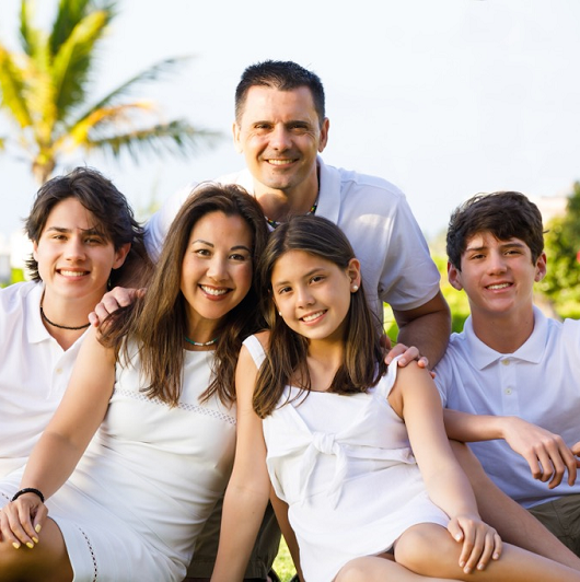 Jason Haviland and his family