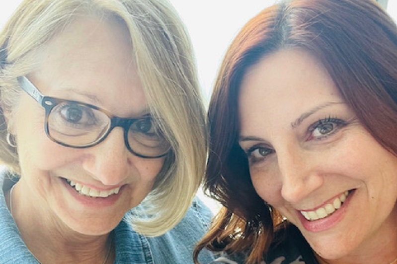 Rosann Monaro and her daughter Danielle smiling.