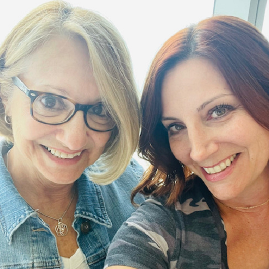 Rosann Monaro and her daughter Danielle smiling.