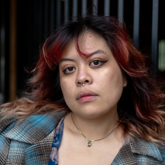 Jasmine outside at the horse stables at Carrier Clinic.