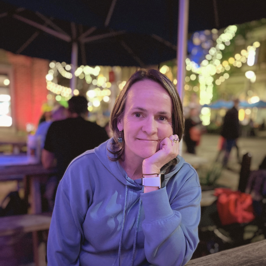 Jackie Ffrench, 59, of Fair Haven, NJ, smiles at the camera.