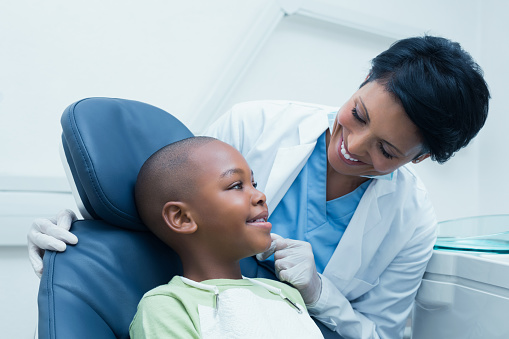 Dentist and child