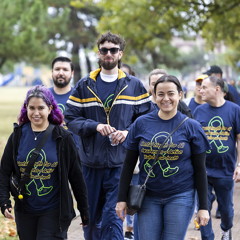 group of people walking