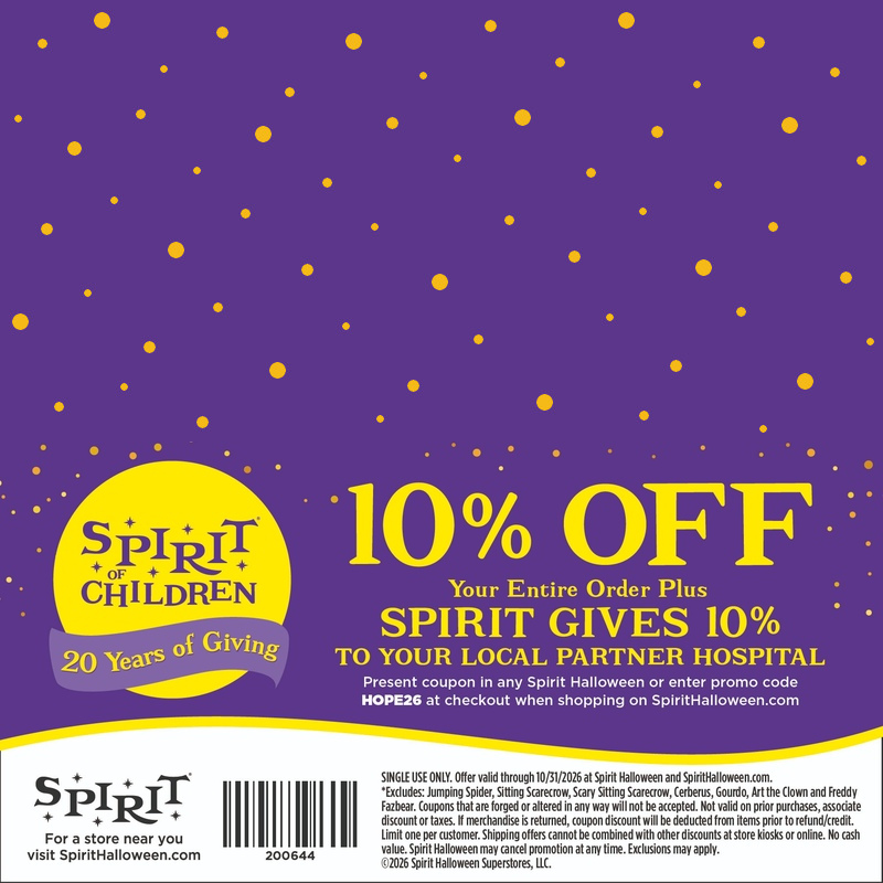 Spirit Halloween coupon