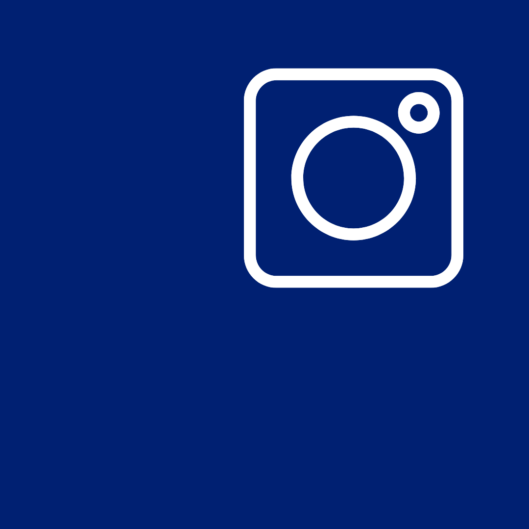instagram icon on HMH blue background