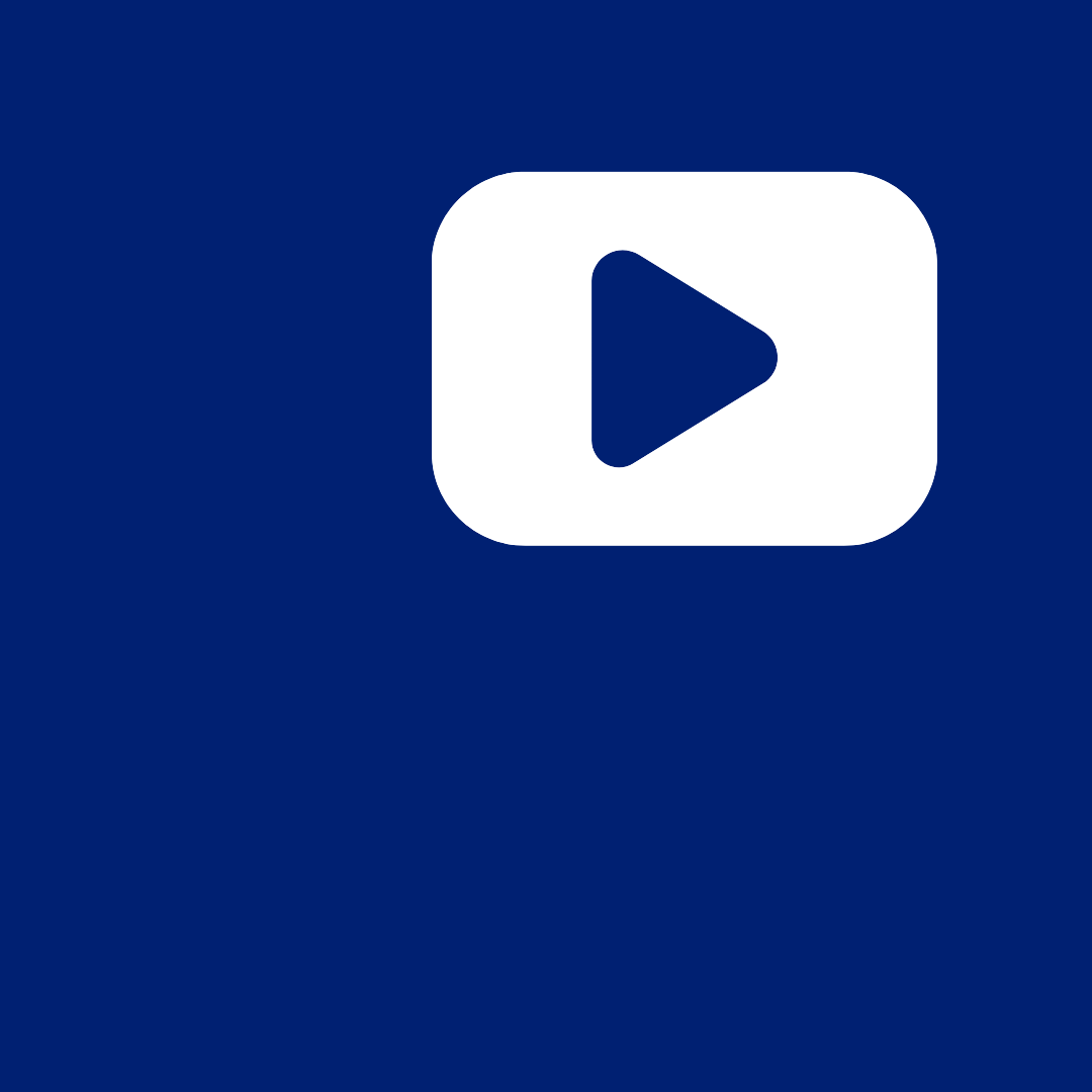 youtube icon on HMH blue background