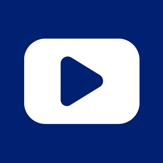 youtube icon on HMH blue background