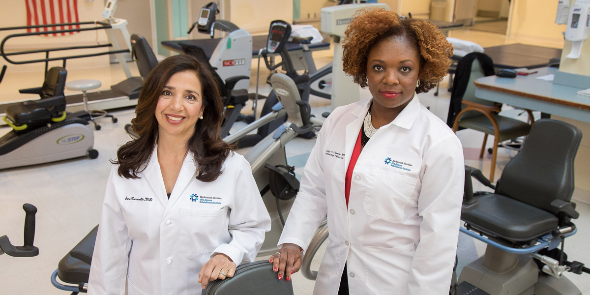 two physicians at JFK Johnson Rehabilitation Institute
