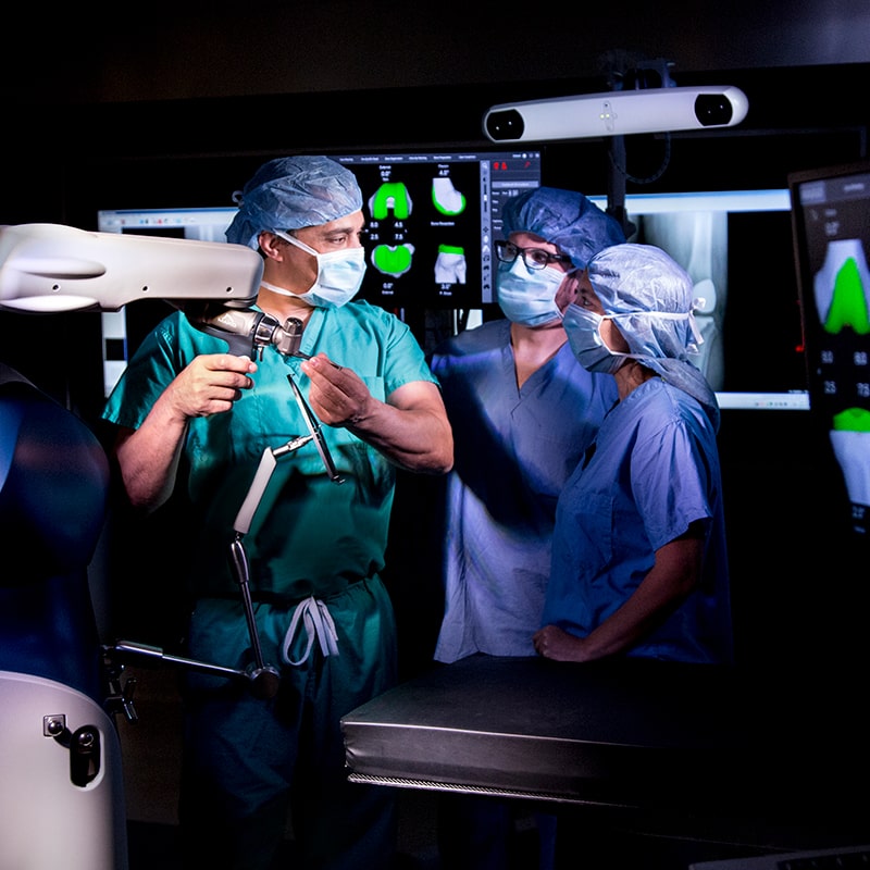 Orthopedic surgeons robotic surgery