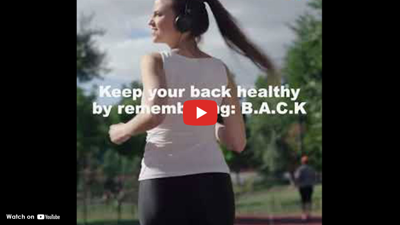 women in pony tail running with white text overlayed