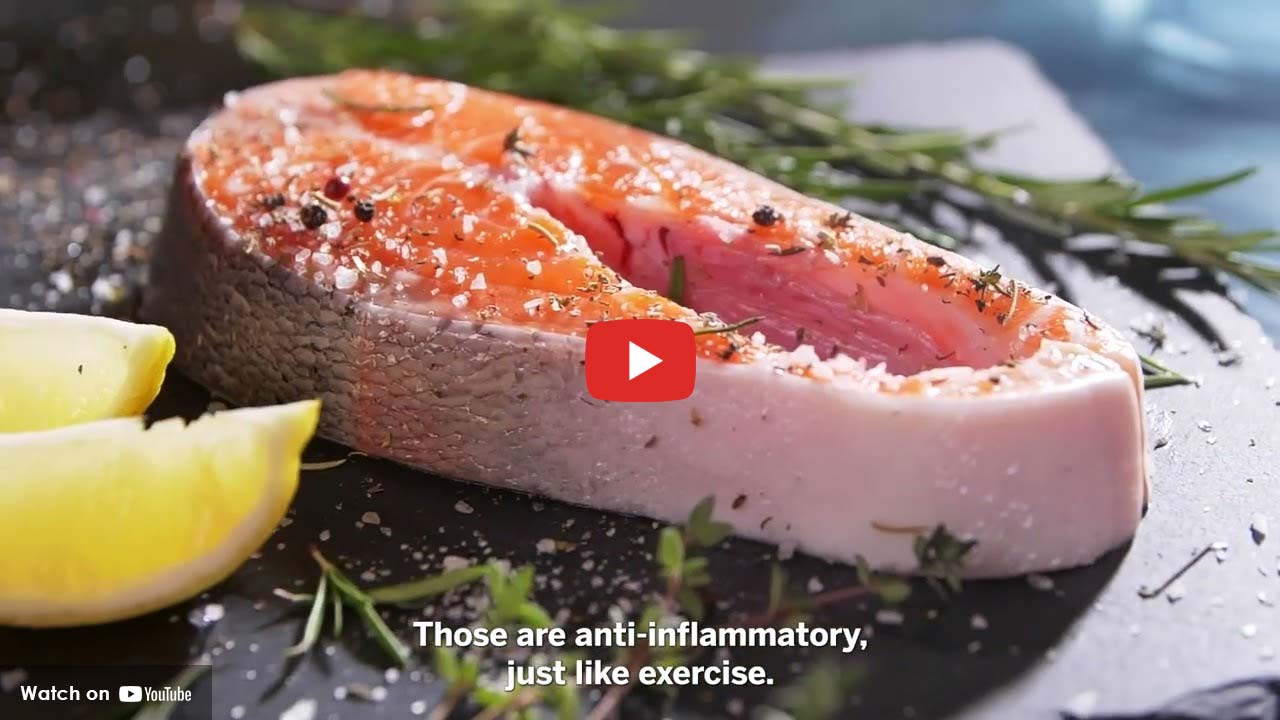 Salmon rich in omega-3s as part of an anti-inflammatory diet