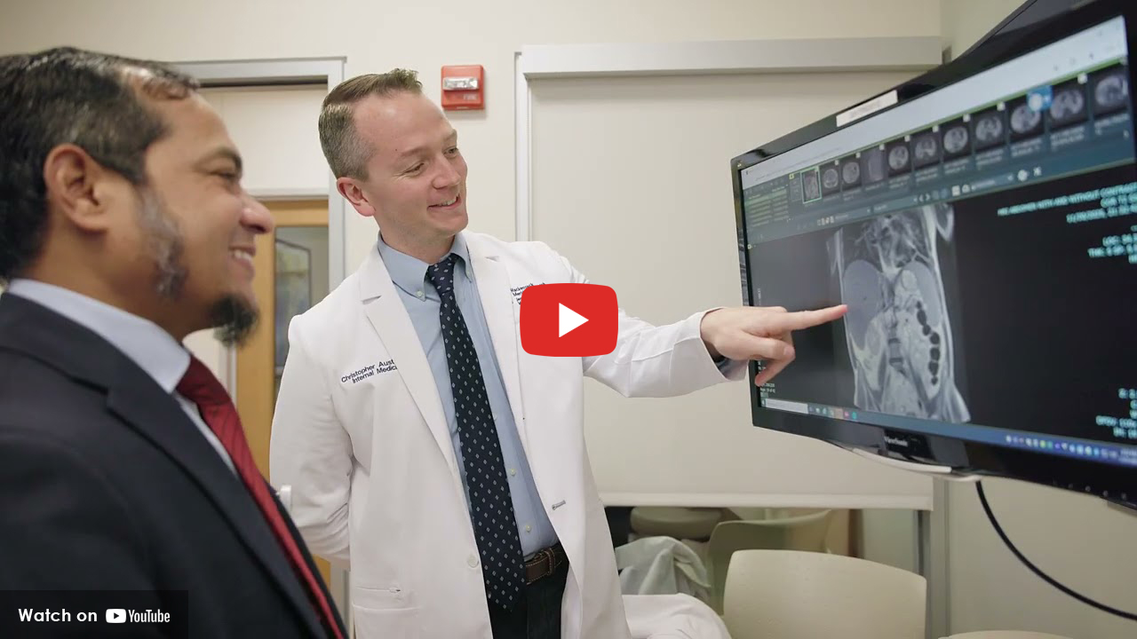 Physicians reviewing reports