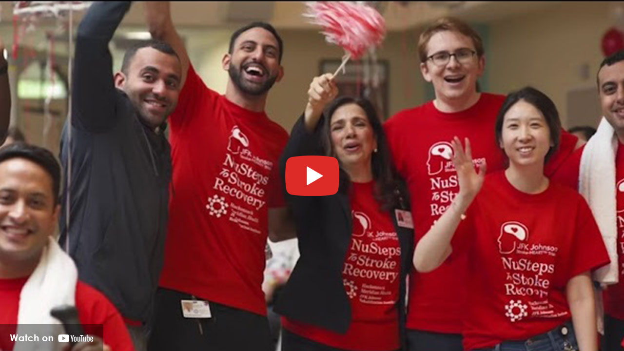 Residents of Physical Medicine & Rehabilitation Residency at JFK Johnson Rehabilitation Institute celebrating.