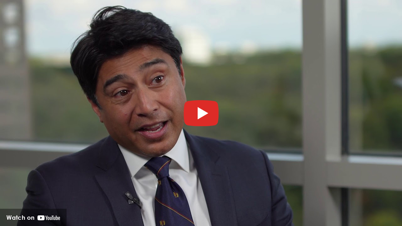 Back pain specialist giving interview