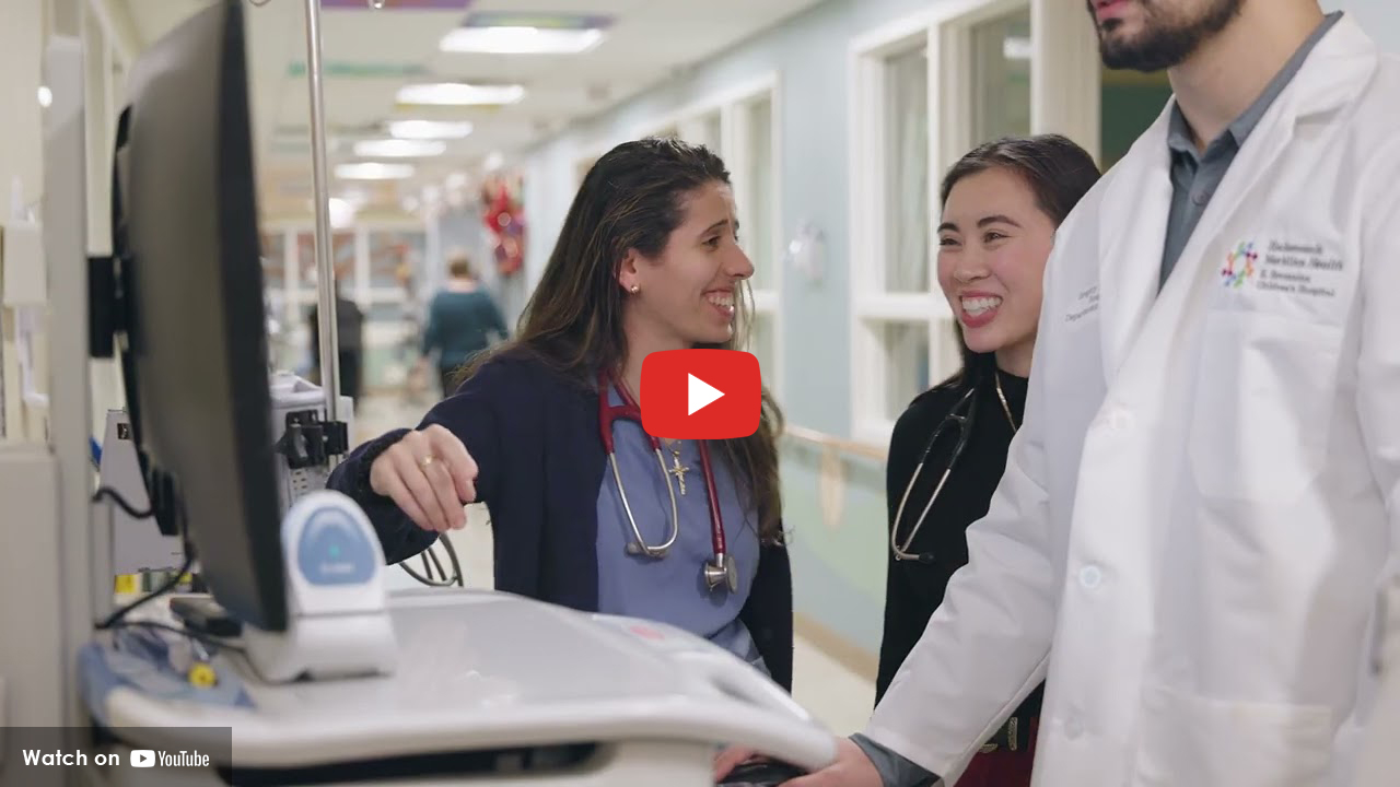 Clinical team members having a conversation