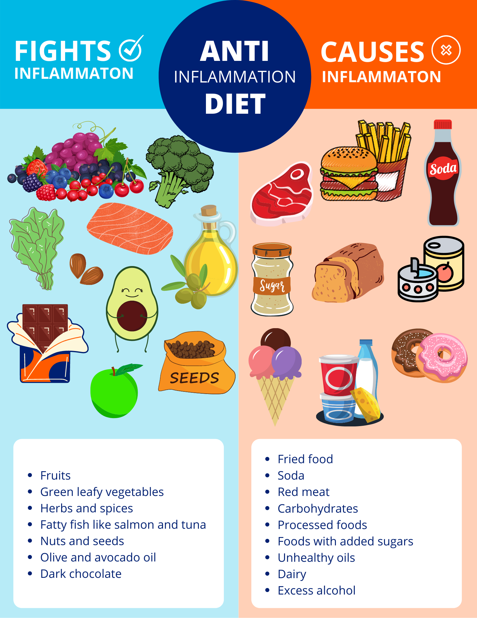 Anti-Inflammatory Diet Infographic