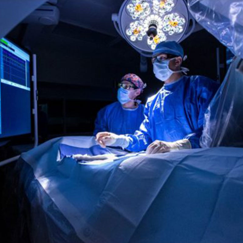 Cardiac Catheterization Specialists performing a procedure