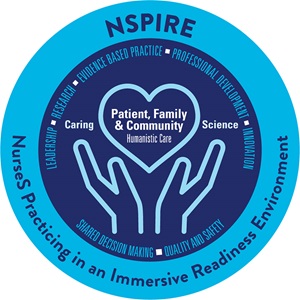 NSPIRE Nurses Practicing in an Immersive Readiness Environment Logo