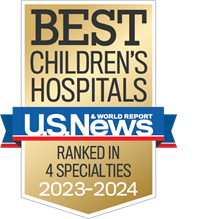 U.S. News & World Report Best Children's Hospitals 2023-2024 Ranked in 4 Specialties