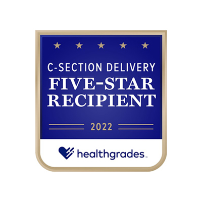 Healthgrades C-Section Badge 2022 