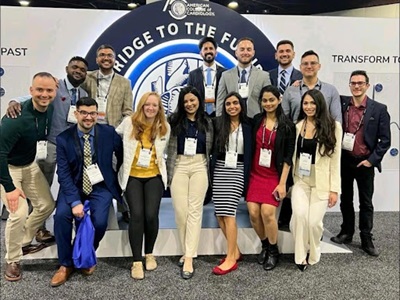 JSUMC Internal Medicine Residents standing together in a group.