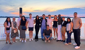 JSUMC Internal Medicine Residents spending time together at the beach.
