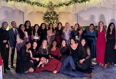 JSUMC residents at a holiday celebration.