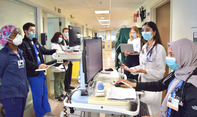 Internal Medicine Residents on Rounds