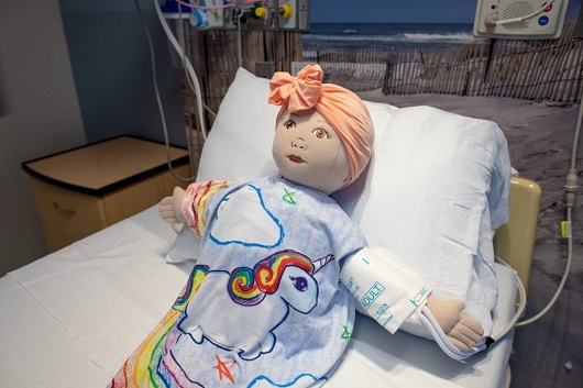 doll in the recovery room with monitors on